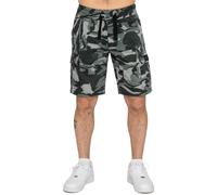 Pantaloni Corti Leggeri Da Uomo Cargo Combat Multi Tasche Con Vita Elasticizzata