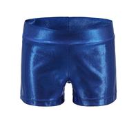 Pantaloni Corti Metallici Lucidi Da Ginnastica Sportivi Moderni Per Ragazze