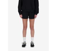 Pantaloni corti New Balance French Terry nero donna - S