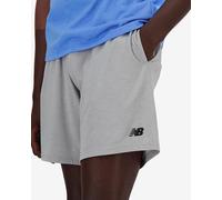 Pantaloni corti New Balance Heathertech 7 Inch grigio nero - M