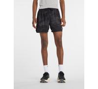 New Balance - Short traspiranti traforati - RC Printed Short 5" Castlerock per Uomo - Taglia L - Nero