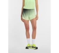 Pantaloni corti New Balance RC Ultra Light Printed Short 3inch verde nero donna - XS