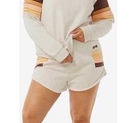 Pantaloni corti Rip Curl Block Party Pista beige arancio marrone donna - XS
