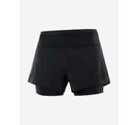 Pantaloni corti Salomon Sense Aero 2in1 nero donna - L