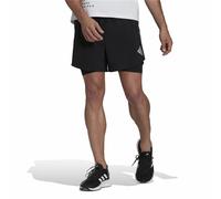 Pantaloni Corti Sportivi da Uomo Adidas Two-in-One Nero