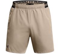 Pantaloni Corti Sportivi da Uomo Under Armour Vanish Woven 6In Beige Taglia:M