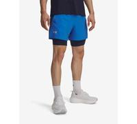 Pantaloni corti Under Armour Launch 5" 2in1 blu vivo - S
