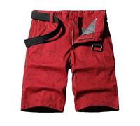 Pantaloni Corti Uomo Estivi con Design a Righe e Tasche Multiple per Stile Casual e Sportivo Pantaloni Cargo a Sei Divisioni per Look Giovane Fashion Adatti Caldo attività Ricreative