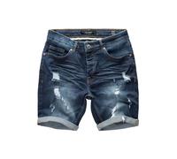 Pantaloni corti uomo stretti design denim distrutto - A&S