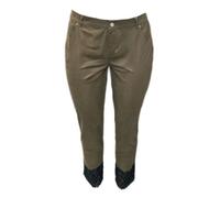 Pantaloni Cropped Racconto Khaki Olive Da Donna MARINA RINALDI $345 NWT