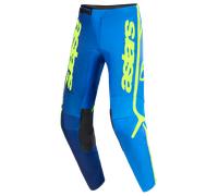 Alpinestars Fluid Apex Pantaloni da motocross, blu-giallo, taglia 28 per maschi