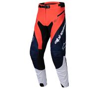 Alpinestars Pro-Dura Pantaloni da motocross, bianco-blu-arancione, taglia 28 per maschi