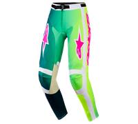 Pantaloni da motocross Alpinestars Racer Portl verde-bianco-nero 34