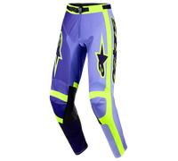 Alpinestars Pantaloni da motocross Racer Portl Viola/Giallo fluo Taglia 32