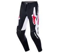 Alpinestars Supertech Pro Vista Pantaloni da motocross, nero-rosso, taglia 36 per maschi