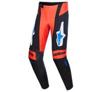 Alpinestars Techstar Knif Pantaloni da motocross, nero-arancione, taglia 30 per maschi