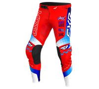 FXR Podium Gladiator Pantaloni da motocross, rosso/bianco/blu, Taglia 34