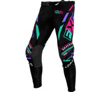 Pantaloni Cross FXR Podium Gladiator Nero/Corallo/Menta30 Nero,Corallo,Menta