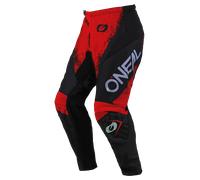Oneal Element Shocker Pantaloni da motocross, nero-rosso, taglia 28 per maschi
