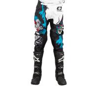 ONeal Element S19 Villain, Pantaloni tessuto 28 male Bianco/Nero/Azzurro