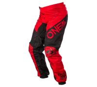 Oneal Matrix Ridewear Pantaloni da motocross, nero-rosso, taglia 32 per maschi
