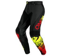 Pantaloni Cross O'Neal Mayhem Scarz Nero/Rosso32 Nero,Rosso