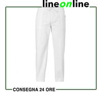 Pantaloni cuoco Giblor’s Alan bianco art. 123