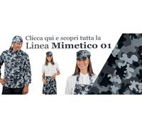 Isacco Pantalone con elastico Mimetico 01, Mimetico 01, L, 100% Cotone, 190 gr/m²