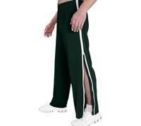 Pantaloni da allenamento da uomo pantaloni di riabilitazione Pantaloni da jogging con cerniera laterale Pantaloni sportivi da palestra a apertura completa dopo l'intervento Pantaloni da salotto con