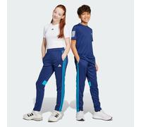 Pantaloni da allenamento Tiro 25 Essentials Junior Dark Blue / Shock Cyan / White 13-14A
