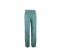 E9 - Pantaloni da arrampicata - Onda Flax W Thymus per Donne in Cotone - Taglia S - Verde