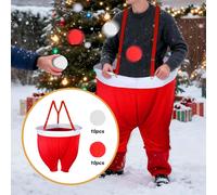 Pantaloni da Babbo Natale, pantaloni giganti da Babbo Natale per attività di