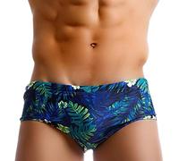 Pantaloni da Bagno Uomo Stampato Push-Up Stretch Soft Beach Costumi da Bagno Costumi da Bagno da Uomo con Coulisse Costume da Bagno da Uomo Slip Intimo Bikini da Uomo