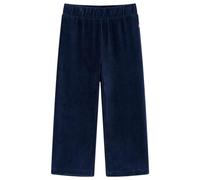 vidaXL Pantaloni da Bambino in Velluto a Coste Blu Marino 128