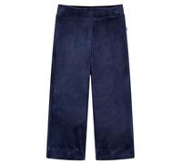 vidaXL Pantaloni da Bambino in Velluto Blu Scuro 128