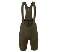 Pantaloni da ciclismo da uomo per bici da strada Collant a compressione invernali, con imbottitura a prova di UV (rosso, blu, nero), Verde militare, Large Corto