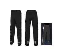 Pantaloni da ciclismo impermeabili con materiale riflettente Basil Skane Hivis Bluesign Nero