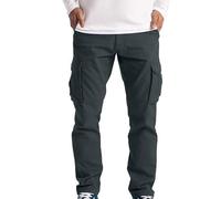 Pantaloni da combattimento da uomo in tinta unita pantaloni cargo durevoli con tasche multiple larghi all'aperto esercito militare pantaloni da lavoro gamba dritta Utility pantaloni tattici casual