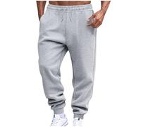 Pantaloni da corsa da uomo elasticizzati atletici da uomo a gamba dritta pieghettata con polsino base gamba autunno estate pantaloni 2025, J-524 Grigio, XXL