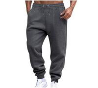 Pantaloni da corsa da uomo elasticizzati atletici da uomo a gamba dritta pieghettata con polsino base gamba autunno estate pantaloni 2025, J-524 Grigio Scuro, M