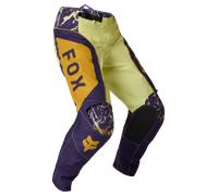FOX 180 Image Print Pantaloni da motocross, porpora-giallo, taglia 28 per maschi