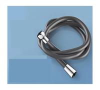 Pantaloni da doccia in silicone da 1,5/2 m, tubo flessibile in lattice con attacco universale G1/2, anti-vento ad alta pressione per accessori Powerful Water Flow Bathroom (grigio, 1,5 m)