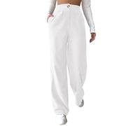 Pantaloni da donna a coste a gamba larga, palazzo, eleganti pantaloni a
