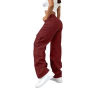 Pantaloni da donna a gamba dritta, con tasche multiple, in velluto a coste | Pantaloni Eleganti Tinta Unita Con Vita Alta Allenamento Fuori Jogging Escursionismo Usura Per Outdoor Casual Wear Pantaloni