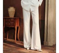 Pantaloni da donna a gamba dritta leggermente svasati, eleganti, snellenti, adatti per pendolarismo, uscite, occasioni formali, tempo libero, feste, lavoro, laurea, matrimonio L,M,S,XLColore unicoTess