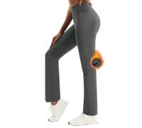 Pantaloni da donna a gamba larga in tinta unita Pantaloni in pile leggero Autunno Inverno Sport Yoga Pantaloni a vita alta Cargo Straighr-Leg Pantaloni elasticizzati delicati sulla pelle comodi