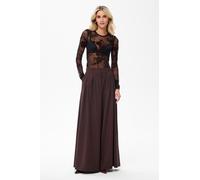 Pantaloni da donna a gamba larga marroni Vida Blue Shadow Wide Leg...