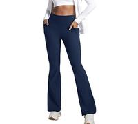 Pantaloni da donna a quadri da lavoro con cintura in cotone champagne casual per brunch pantaloni da jogging in pelle a compressione ricamati colorati slim fit palestra pantaloni tuta, Marina Militare