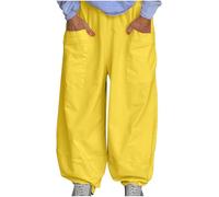 Pantaloni da donna Autunno Estate Flare Gamba Larga Plain Boot Cut Leg Pantaloni Pantaloni Donna 2025, U-029 Giallo Senape, L