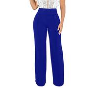 Pantaloni da donna con gamba dritta, elasticizzati, comodi, solidi, classici, a vita alta, gamba larga, pantaloni lunghi da lavoro, ufficio Apart